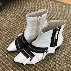 White Jeffrey Campbell Booties